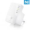 WRE2205v2 Wireless Range Extender 802.11n 300 Mbps,   1x 10/100 Mbps,   64/128 bit WEP,  WPA-PSK/WPA2-PSK,  universal repetear mode,  2 x 2 dBi internal antennas