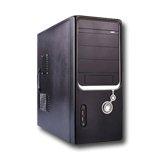 Carcasa DELUX M298 Middle Tower ATX USB Audio Line-In/Line-Out Steel 450W Black/Silver