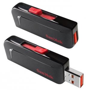 Memorie USB SanDisk Cruzer Slice 32GB Black/Red