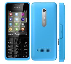 Telefon Mobil Nokia 301 Cyan