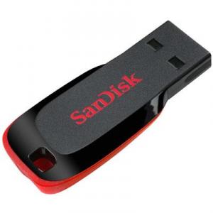Memorie USB SanDisk Cruzer Blade 16GB Red/Black