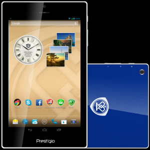 PRESTIGIO MultiPad Color 7.0 3G (7.0'' IPS,1280x800,16GB,Android 4.2,QC1.3GHz,1GB,3500mAh,2MP,BT,NFC,GPS,FM,Phone,3G,Pouch) Blue Retail