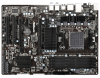 AMD 970 + SB950,  Skt AM3/AM3+,  HT 5200MT/s,  4*DDR3 2100(OC)/1866(OC)/1800(OC)/1600(OC)/1333/1066/800 DualCh max 32GB,  2*PCIex2.0/ 2*PCIex1/2*PCI,  AMD Quad CrossFireX and Cross