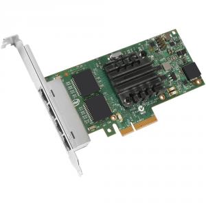 Intel Ethernet Server Adapter I350-T4  (1Gbps QuadlPort Ethernt, RJ-45c, PCIe2.0x4, Low+Full Prof), retail bulk