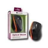 Input Devices - Mouse Box CANYON CNR-MSO01N (Cable, Optical 800dpi,3 btn,USB), Black/Orange