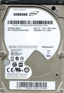 Spinpoint M9T ST2000LM003 2TB 5400 RPM 32MB Cache SATA 6.0Gb/s 2.5" Internal Notebook Hard Drive