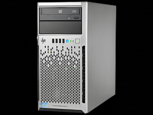 HP ProLiant ML310e Gen8 LFF - Tower Mono Socket - 1 x Intel Xeon E3-1220v3 (4C/4T,  3.10 GHz,  8 MB,  5 GT/s,  80W),  4GB (1x4GB) PC3L-10 600 (DDR3-1333) Low Voltage Unbuffered (UD