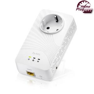 PLA-5215 Powerline Ethernet Adaptor Mini 600Mbps,  Directplug small size design (occupies only 1 position in power socket!),  128-bit AEC Protection,  Integrated Socket,  Twin pack