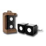 Multimedia - Speaker CANYON CNF-SP20AB (Stereo, 5W, 100Hz-18kHz, Black/Silver)
