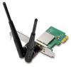 Wireless LAN Pci-ex Card N600 Dual Band,  2 x 3 dBI detachable dual band antennas,   2T2R,  64-/128-bit WEP,  WPA ,  WPA2 encryptions,   WPS