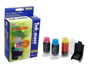 Kit refill HP 300 (CC643) / 300XL (CC644) Inkjet - Color