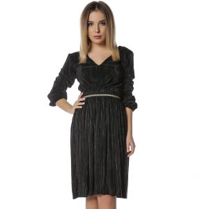 Rochie midi negra Daiana