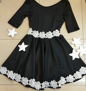 Rochie Star Black and White