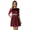 Rochie clos din catifea bordo Divine