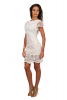 Rochie dantela alb Blanco