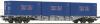 Vagon platforma cu containere HO, Roco 66451