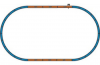 Circuit de sine oval HO, Piko 57135A