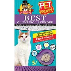 Nisip igienic pentru pisici Pet Expert Clumping Lavanda 5 l