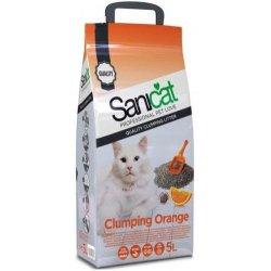 Nisip igienic pentru pisici Sanicat Clumping Orange 5 l