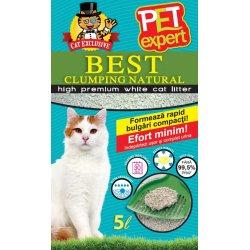 Nisip igienic pentru pisici Pet Expert Clumping Natural 5 l