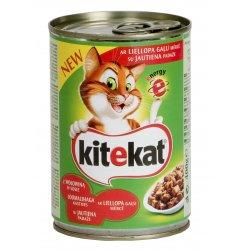 Hrana umeda pisici Kitekat conserva cu vita 400 g