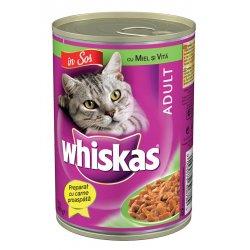 Hrana umeda pentru pisici Whiskas conserva miel si vita 400 g