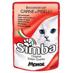 Hrana pisica Simba carne si mazare 100 g