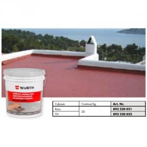 Membrana lichida hidroizolanta elastica ranforsata (rosu) 20 kg IMPELAST FR -  Wurth