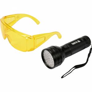 Lampa UV cu ochelari speciali detectare scurgeri agent refrigerant