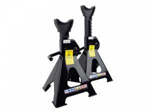 Set 2 suport sustinere, standuri culoare: negru, capacitate ridicare 3000 kg. (285-425 mm.)