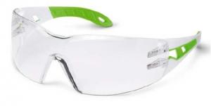 Ochelari protectie UVEX lentile transparente anticondens acoperire HC-AF alb verde