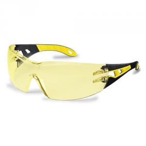 Ochelari protectie UVEX lentile transparente anticondens acoperire HC-AF negru galben