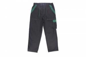 Pantaloni lucru negru verde marimea L 260g/m2