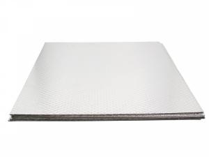 Izolatie antifonica aluminiu argintiu, dimensiuni  500mm/500mm, cantitate pachet: 10 piese