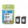 HP 338 Black Inkjet Print Cartridges 2-pack