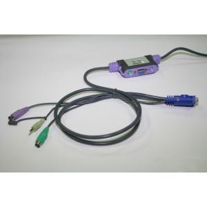 Distribuitor KVM USB 1/2, ATEN Petite - CS62A