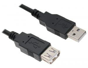 Cablu prelungire USB 3 m Negru