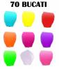 Lampioane zburatoare set 70 buc culori culori diferite la alegere