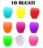 Lampioane zburatoare set 10 buc culori diverse la alegere