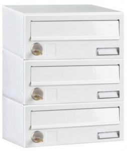 Cutii  postale in culoarea alb  pentru Asociatii  de  locatari 12,5/30,5  cm =271 ron / apartament