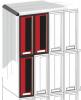 Modular 2 Vertical incorporabile in  zid /perete  / termopan cu  fata /spate + clapeta