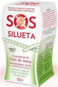 Concentrat de otet de mere SOS Silueta 90 cps