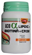 Acid alfa lipoic + Biotina + Crom