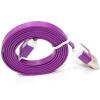 Cablu de date GT iPhone 5 violet flat