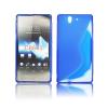 Husa silicon Lux S-Type Sony Xperia Z blue