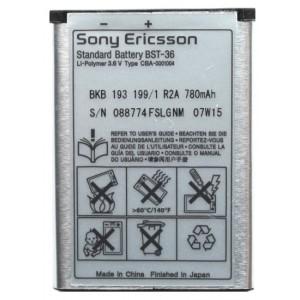 Sony ericsson battery bst 36