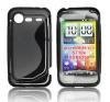 Husa silicon lux s-type htc incredible s neagra