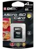 Micro SD 4 GB Emtec cu adaptor Clasa 4