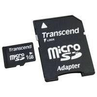 Micro SD 1GB Transcend cu adaptor