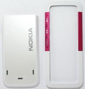 Carcasa Nokia 5310 alb+roz